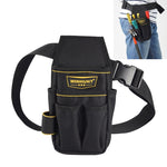 Borsa da cintura professionale per elettricista in tessuto Oxford, comoda borsa per attrezzi, WH008 Black