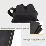 Borsa da cintura professionale per elettricista in tessuto Oxford, comoda borsa per attrezzi, WH008 Black