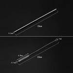 4 cannucce riutilizzabili in acciaio inossidabile + 1 kit di spazzole per la pulizia, Straight