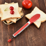 Utensili da cucina per pinze per barbecue per pane, barbecue, in silicone antiscivolo da 9 pollici, 9 inch Black, 9 inch Red