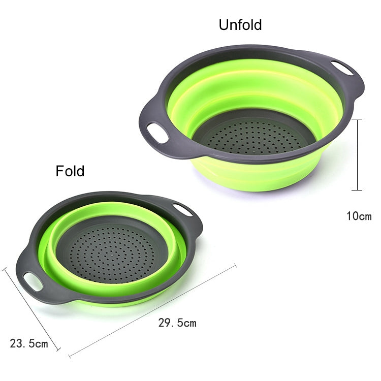 Cestino di scarico pieghevole creativo per frutta e verdura, cestello portaoggetti, L, dimensioni: 29,5*23,5*10 cm, Size: L