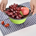 Cestino di scarico pieghevole creativo per frutta e verdura, cestello portaoggetti, L, dimensioni: 29,5*23,5*10 cm, Size: L