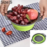 Cestino di scarico per organizzatore pieghevole creativo per frutta e verdura, S, dimensioni: 24,5 * 20 * 9 cm, Size: S