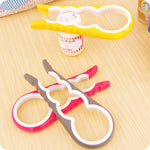 Apribottiglie multifunzione 4 in 1 Lattine aperte sicure per la casa Attrezzo da cucina con tappo antiscivolo, consegna colore casuale, 4 in 1