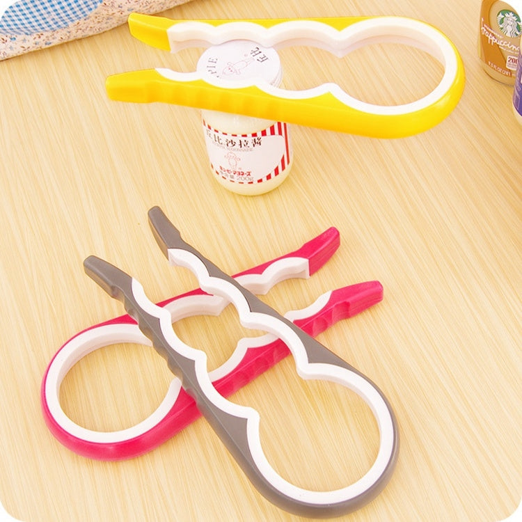 Apribottiglie multifunzione 4 in 1 Lattine aperte sicure per la casa Attrezzo da cucina con tappo antiscivolo, consegna colore casuale, 4 in 1