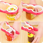 Apribottiglie multifunzione 4 in 1 Lattine aperte sicure per la casa Attrezzo da cucina con tappo antiscivolo, consegna colore casuale, 4 in 1