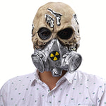 Halloween Festival Party Lattice Maschera antigas biochimica Scheletro Maschera spaventata Copricapo, Biochemical Gas