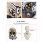 Halloween Festival Party Lattice Maschera antigas biochimica Scheletro Maschera spaventata Copricapo, Biochemical Gas