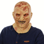 Halloween Festival Party Latex Burn Maschera per il viso Scheletro Maschera spaventata Copricapo, Burn Face Mask Skeleton