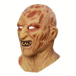 Halloween Festival Party Latex Burn Maschera per il viso Scheletro Maschera spaventata Copricapo, Burn Face Mask Skeleton
