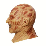 Halloween Festival Party Latex Burn Maschera per il viso Scheletro Maschera spaventata Copricapo, Burn Face Mask Skeleton