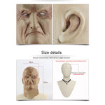 Copricapo con maschera spaventata dal boss del mondo sotterraneo in lattice, festa di Halloween, Underworld Boss