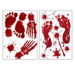 Decorazioni di Halloween Adesivi murali creativi in PVC stampati con sangue Adesivi per finestre, dimensioni: 25 * 30 cm, consegna in stile casuale, 25x30cm
