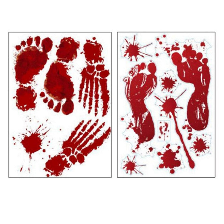 Decorazioni di Halloween Adesivi murali creativi in PVC stampati con sangue Adesivi per finestre, dimensioni: 25 * 30 cm, consegna in stile casuale, 25x30cm