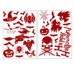 Decorazioni di Halloween Adesivi murali creativi in PVC stampati con sangue Adesivi per finestre, dimensioni: 25 * 30 cm, consegna in stile casuale, 25x30cm