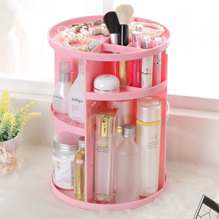 Scatola di immagazzinaggio ecologica con contenitore per cosmetici funzionale, rotazione di 360 gradi, dimensioni: 23 x 31 cm
