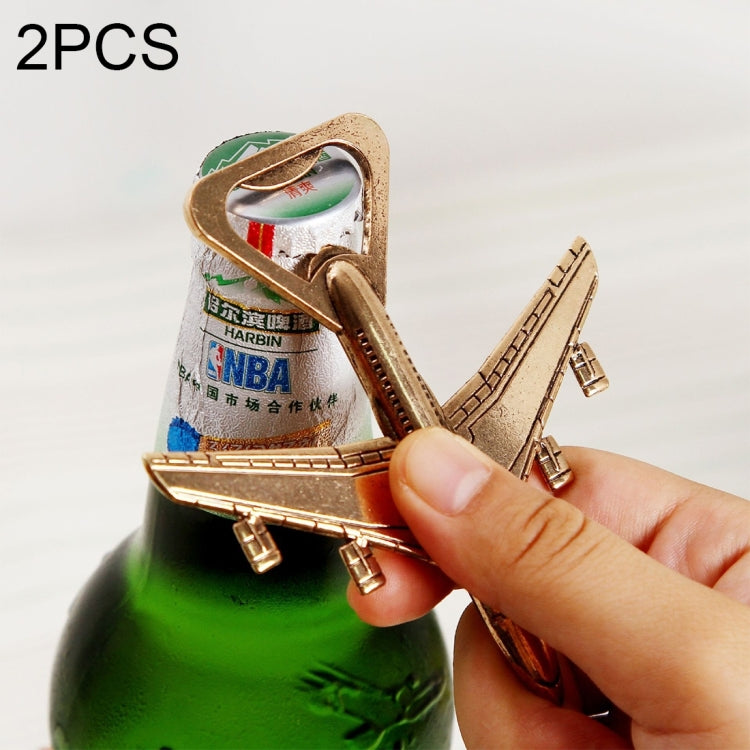 Apribottiglie da birra con design in lega da 2 pezzi. Il miglior regalo di nozze e bomboniere, Plane model
