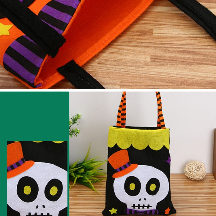 Borsa quadrata per bambini, decorazione creativa di Halloween, cartone animato, caramelle, consegna in stile casuale, Cartoon Candy Tote