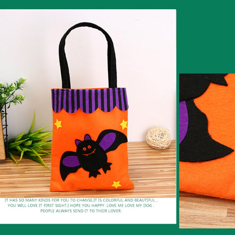 Borsa quadrata per bambini, decorazione creativa di Halloween, cartone animato, caramelle, consegna in stile casuale, Cartoon Candy Tote