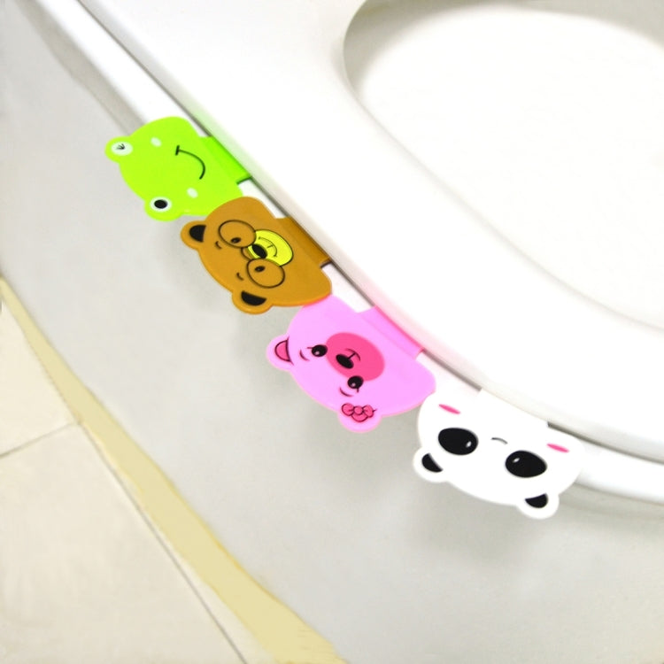 10 pezzi simpatico cartone animato portatile comodo coperchio WC menzione set WC, consegna in stile casuale, Cute Cartoon Toilet Lid Device