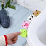 10 pezzi simpatico cartone animato portatile comodo coperchio WC menzione set WC, consegna in stile casuale, Cute Cartoon Toilet Lid Device