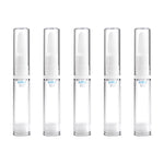 Contenitori per bottiglie con pompa in plastica ricaricabili portatili vuoti trasparenti da 5 pezzi, 10 ml, 10ml