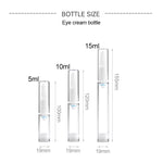 Contenitori per bottiglie con pompa in plastica ricaricabili portatili vuoti trasparenti da 5 pezzi, 10 ml, 10ml