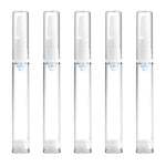 Contenitori per bottiglie con pompa in plastica ricaricabili portatili vuoti trasparenti da 5 pezzi, 15 ml, 15ml