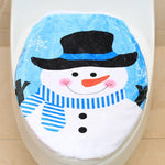 Copriwater con decorazione natalizia fantasia, dimensioni: 48 x 43 cm, Hat Snowman, Tree Branch Snowman