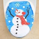 Copriwater con decorazione natalizia fantasia, dimensioni: 48 x 43 cm, Hat Snowman, Tree Branch Snowman