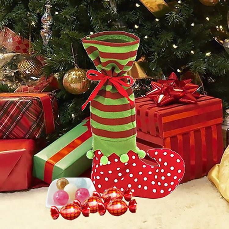 Borsa per caramelle con motivo a pois, decorazione per la tavola di Natale, Size: 35*20cm