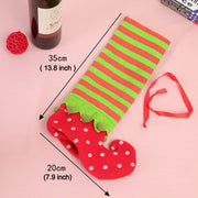 Borsa per caramelle con motivo a pois, decorazione per la tavola di Natale, Size: 35*20cm