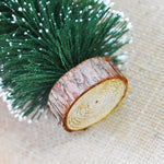 Albero di Natale artificiale da tavolo con decorazioni natalizie da 15 cm, 15 x 7cm