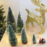 Albero di Natale artificiale da tavolo con decorazioni natalizie da 25 cm, 25 x 12cm