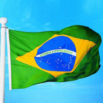 Materiale poliestere Bandiera Brasile, dimensioni: 150 * 90 cm, Brazil Flag