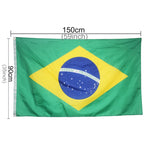 Materiale poliestere Bandiera Brasile, dimensioni: 150 * 90 cm, Brazil Flag
