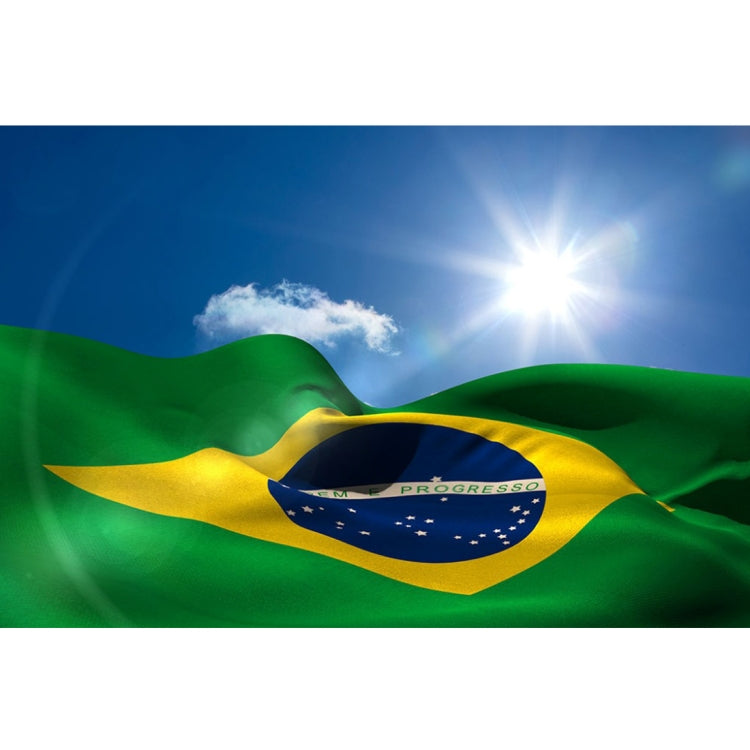 Materiale poliestere Bandiera Brasile, dimensioni: 150 * 90 cm, Brazil Flag