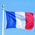 Bandiera francese in materiale poliestere, dimensioni: 150 * 90 cm, French Flag