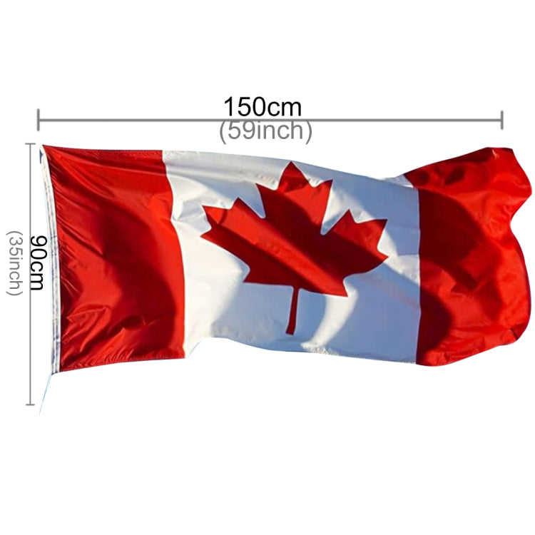 Materiale poliestere Bandiera Canada, dimensioni: 150 * 90 cm, Canada Flag