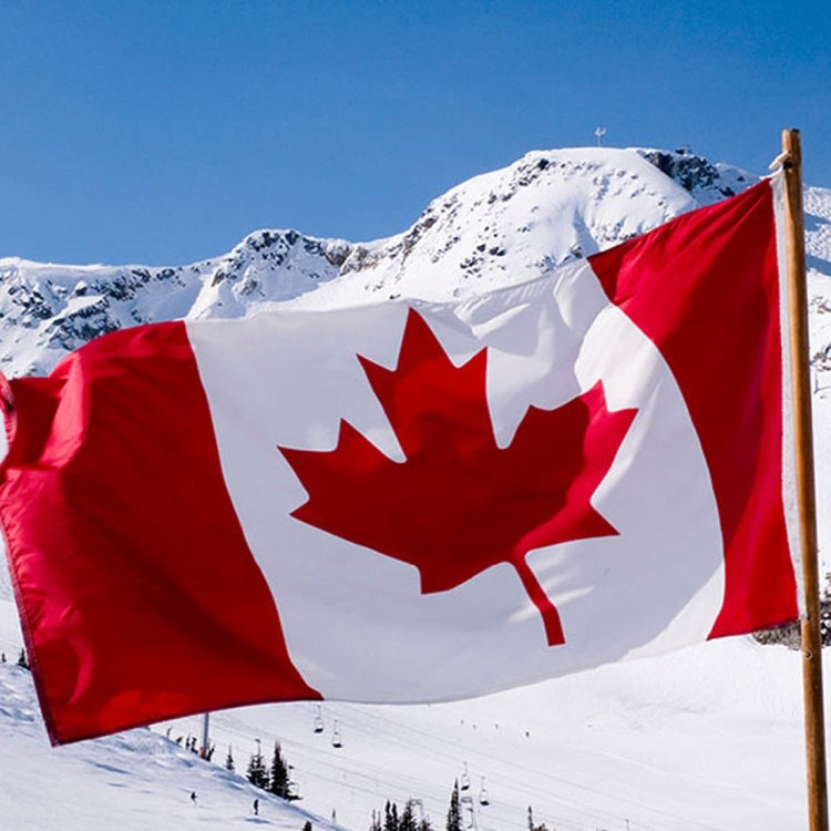 Materiale poliestere Bandiera Canada, dimensioni: 150 * 90 cm, Canada Flag