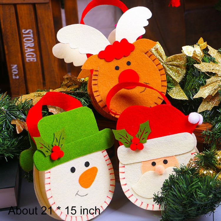 Borsa regalo Babbo Natale in tessuto non tessuto 21x15 cm