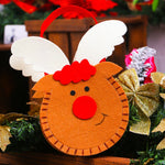 Borsa regalo Babbo Natale in tessuto non tessuto 21x15 cm