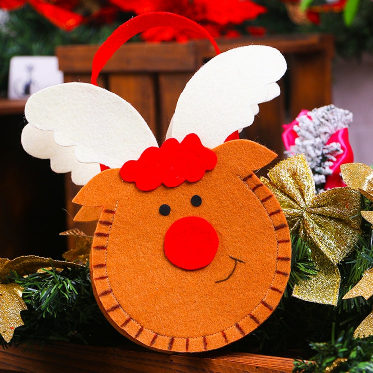 Borsa regalo Babbo Natale in tessuto non tessuto 21x15 cm
