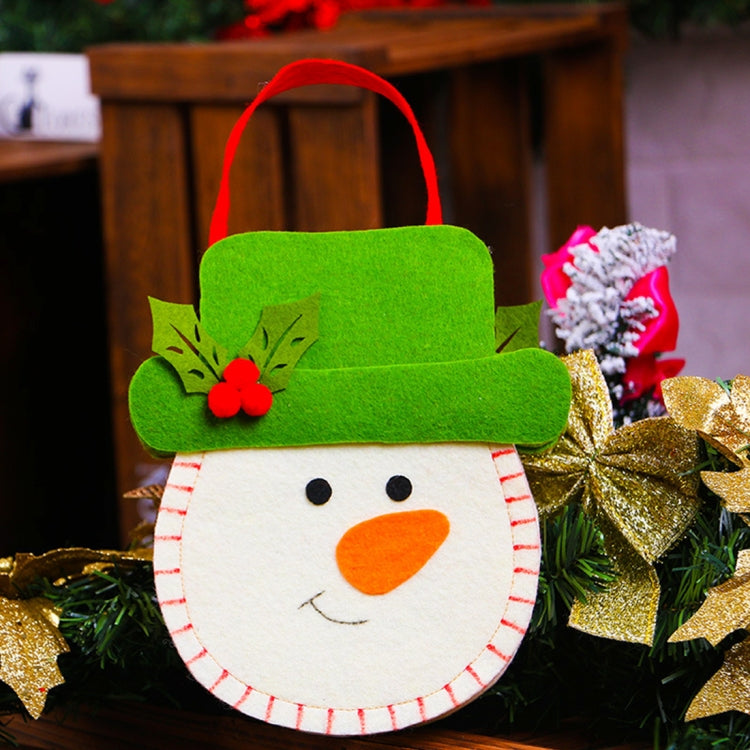 Borsa regalo Babbo Natale con decorazione natalizia in stile creativo nuovo cartone animato, borse regalo Apple in tessuto non tessuto