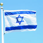 Materiale poliestere Bandiera Israele, dimensioni: 150 * 90 cm, Israel Flag