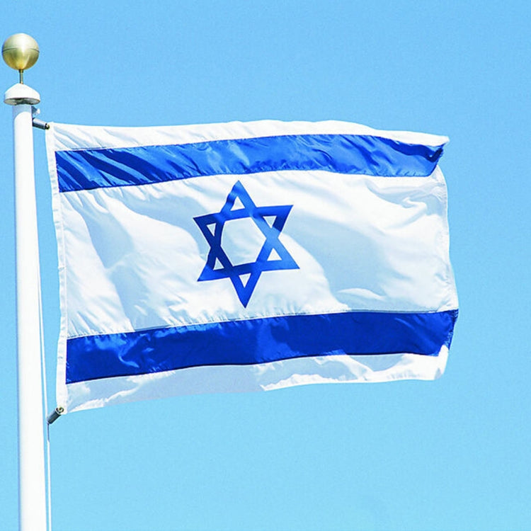Materiale poliestere Bandiera Israele, dimensioni: 150 * 90 cm, Israel Flag