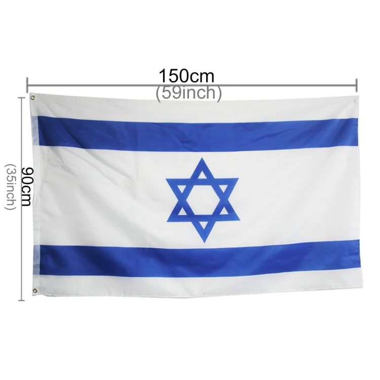 Materiale poliestere Bandiera Israele, dimensioni: 150 * 90 cm, Israel Flag