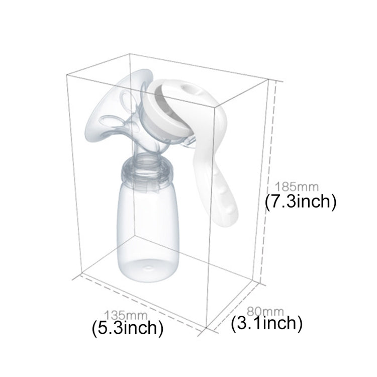REAL BUBEE Prodotti per la maternità PP Tiralatte manuale per allattamento al seno per la mamma, Manual Breast Pump