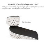 5 paia di scarpe con inserto per tallone rinforzato, cuscino per cuscino, altezza dell'arco, aumento della mezza soletta, altezza: 4 cm, Height: 4cm