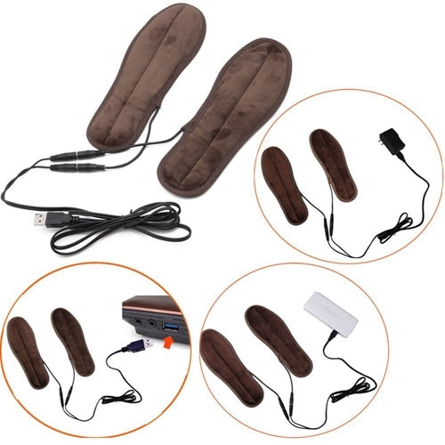 Le solette riscaldate elettriche USB mantengono i piedi caldi con cavo USB e adattatore di alimentazione, dimensioni: 39-40 iarde, Size: 39-40yard